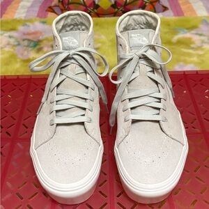 Vans Sk8 Hi Stackform Women’s 10 Grey Suede NWOB